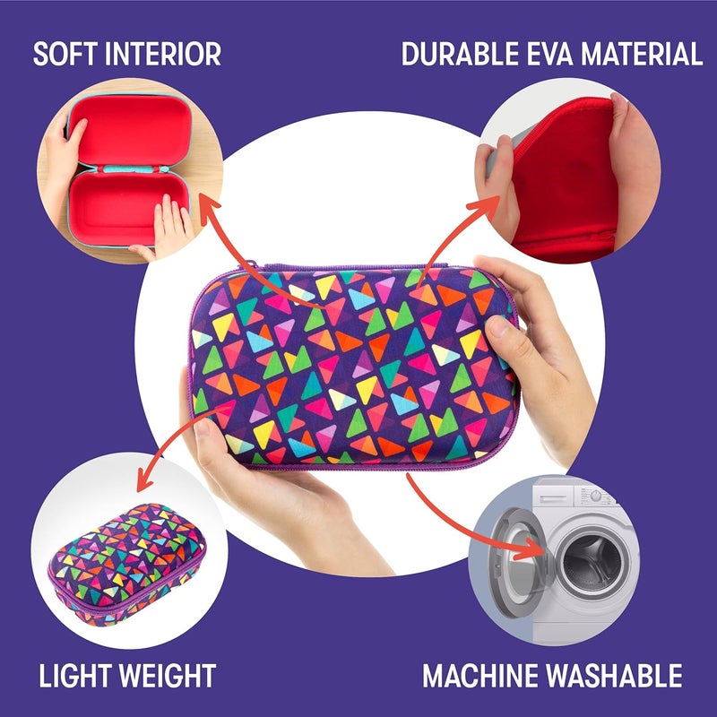 Zipit Purple Pencil Box for Girls | Pencil Case for School | Organizer Pencil Bag | Large Capacity Pencil Pouch - Image 3